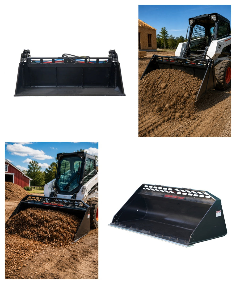 84 inch high capacity 4 in 1 skid steer bucket California