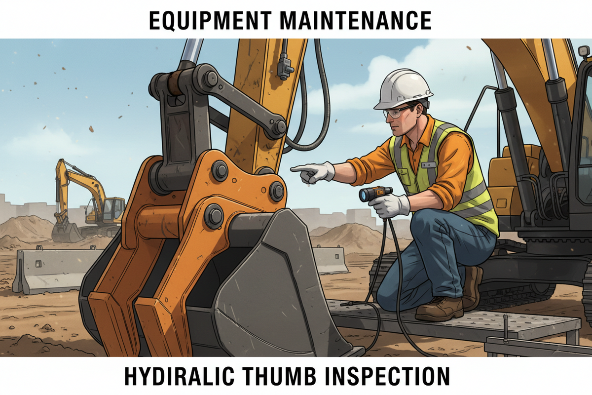 Excavator Thumb Maintenance and Inspection Checklist