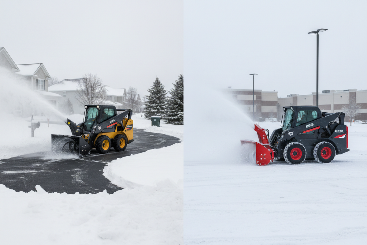 Standard Flow vs High Flow Skid Steer Snow Blower: Which One Should You Choose?
