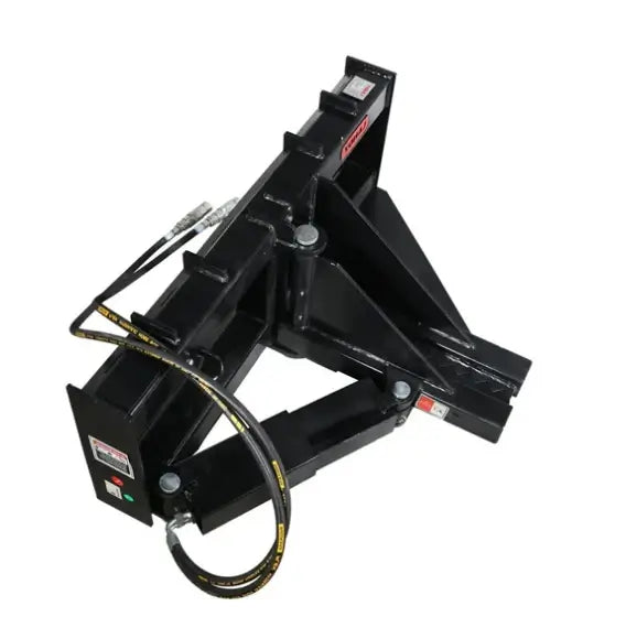 Heavy-Duty Skid Steer Post & Tree Puller Attachment, Universal Quick Attach