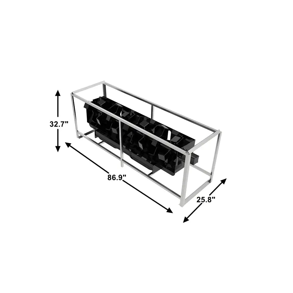 72" Heavy-Duty Skid Steer Rotary Tiller Attachment, Universal Quick Attach