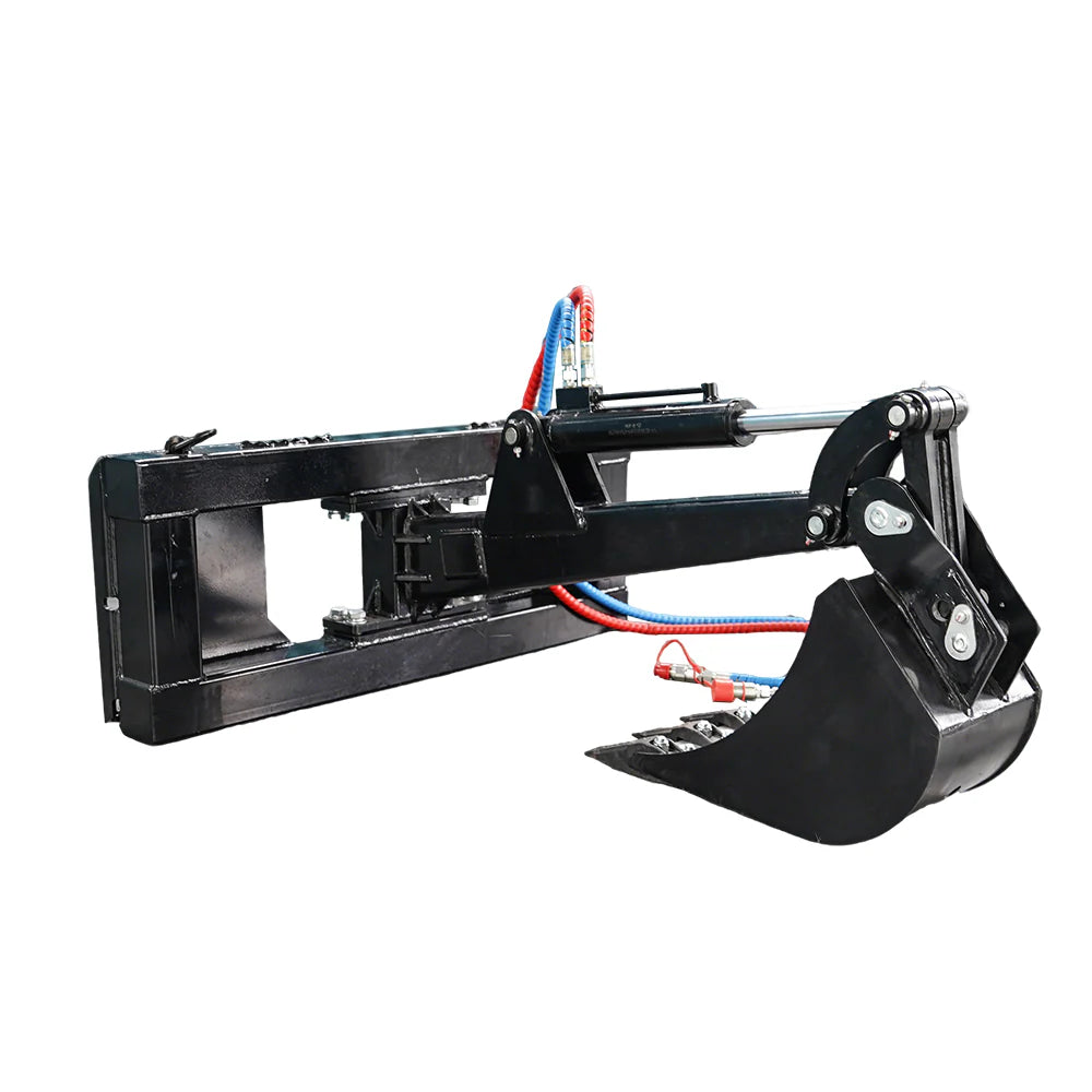 Skid Steer Backhoe Digger Bucket Attachment with 12" Bucket