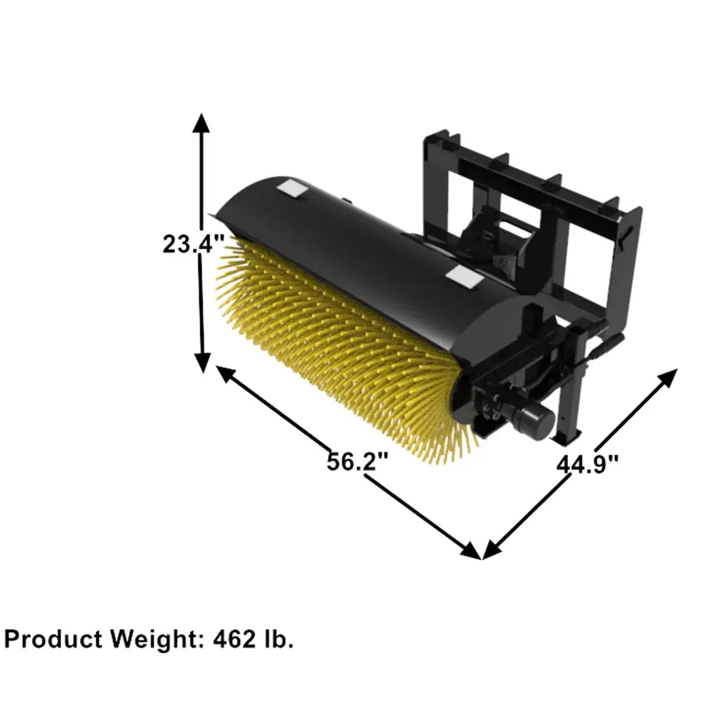 44" Skid Steer Hydraulic Angle Broom - Standard Flow, Bi-Directional