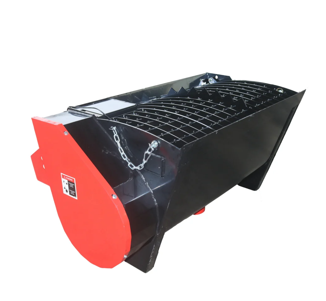 330Lt Skid Steer Concrete Mixer Bucket Attachment - Universal Quick Tach - Hardox Steel