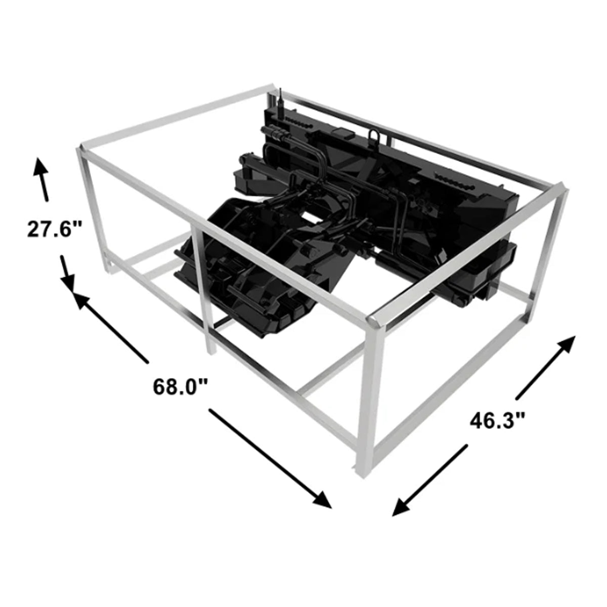 Skid Steer Double Cylinder Hydraulic Pole Setter & Rotating Pole Claw Attachment