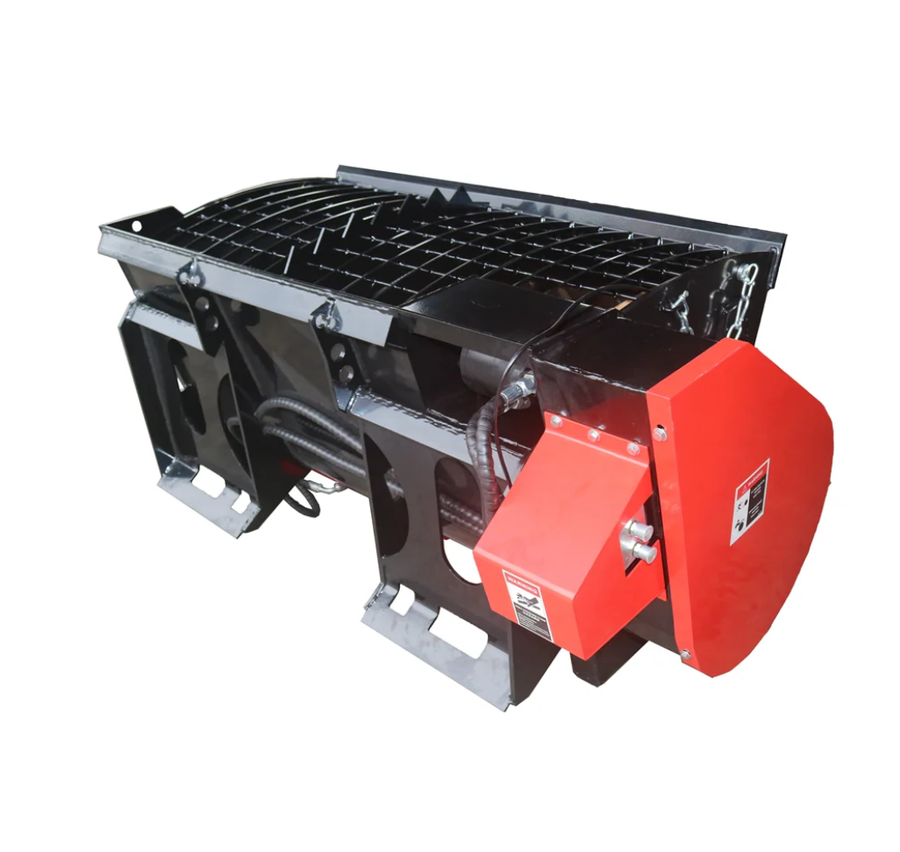 330Lt Skid Steer Concrete Mixer Bucket Attachment - Universal Quick Tach - Hardox Steel
