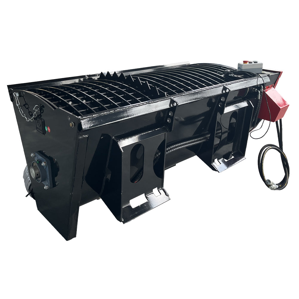 250Lt Skid Steer Concrete Mixer Bucket Attachment - Universal Quick Attach - Hardox Steel