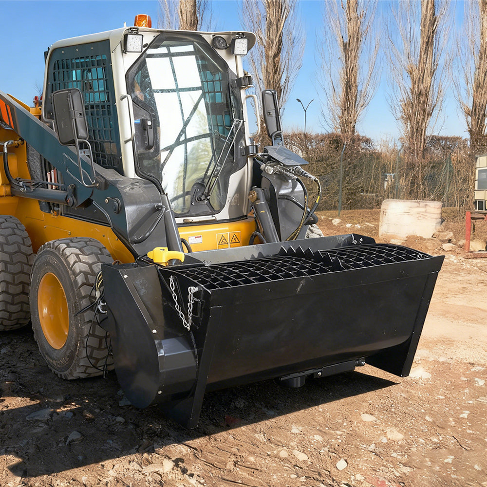 280Lt Skid Steer Concrete Mixer Bucket Attachment - Universal Quick Tach - Hardox Steel
