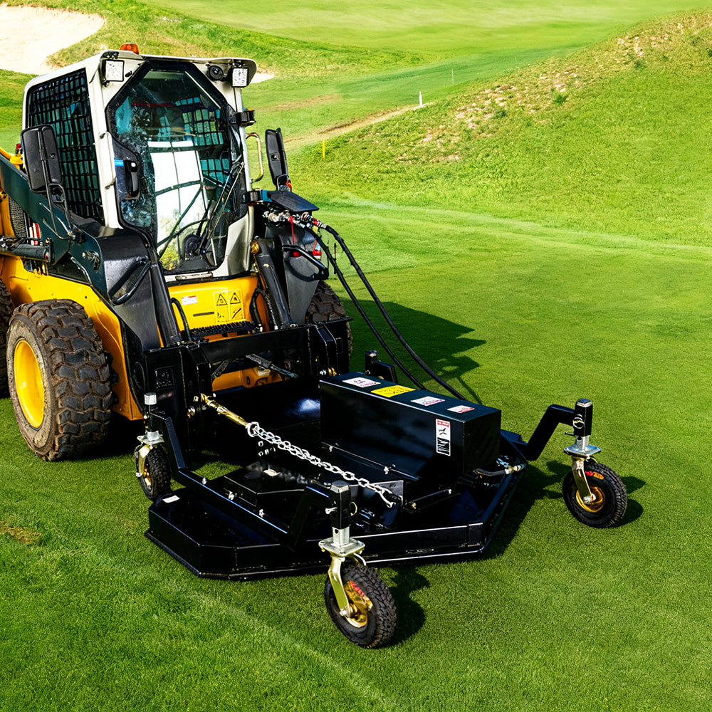 67" Skid Steer Finish Mower, 3-Blade Hydraulic, Universal Quick Attach