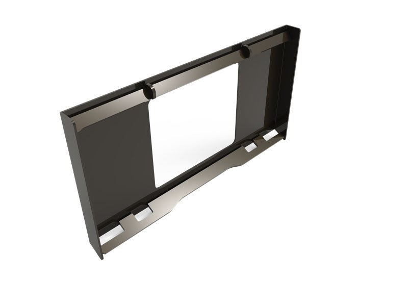 attachMan 35.8" Universal Skid Steer Weld-on Mount Plate with Window - 1/4" Thick Steel