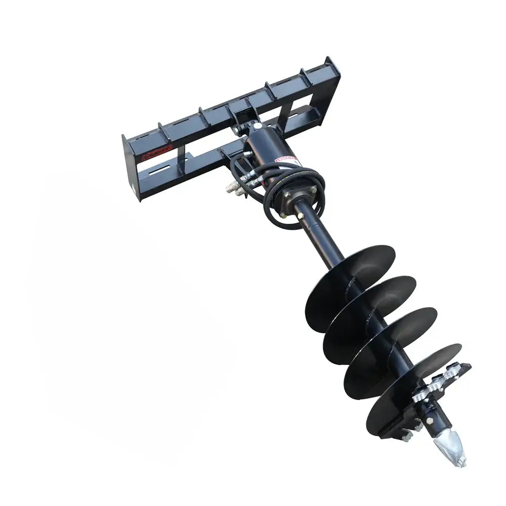 18" Skid Steer Auger Drive Attachment - 46" Digging Depth, Standard Flow