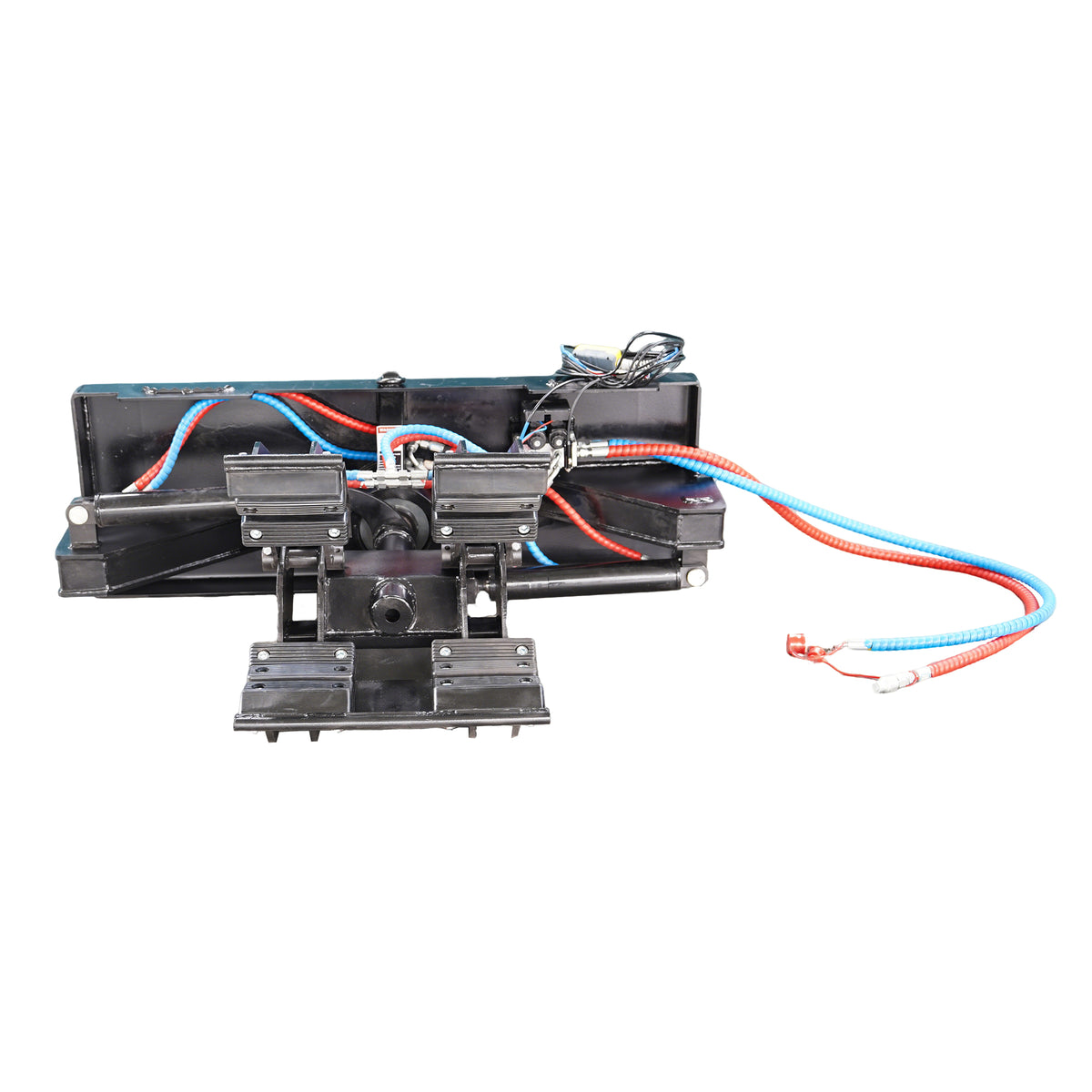 Skid Steer Double Cylinder Hydraulic Pole Setter & Rotating Pole Claw Attachment