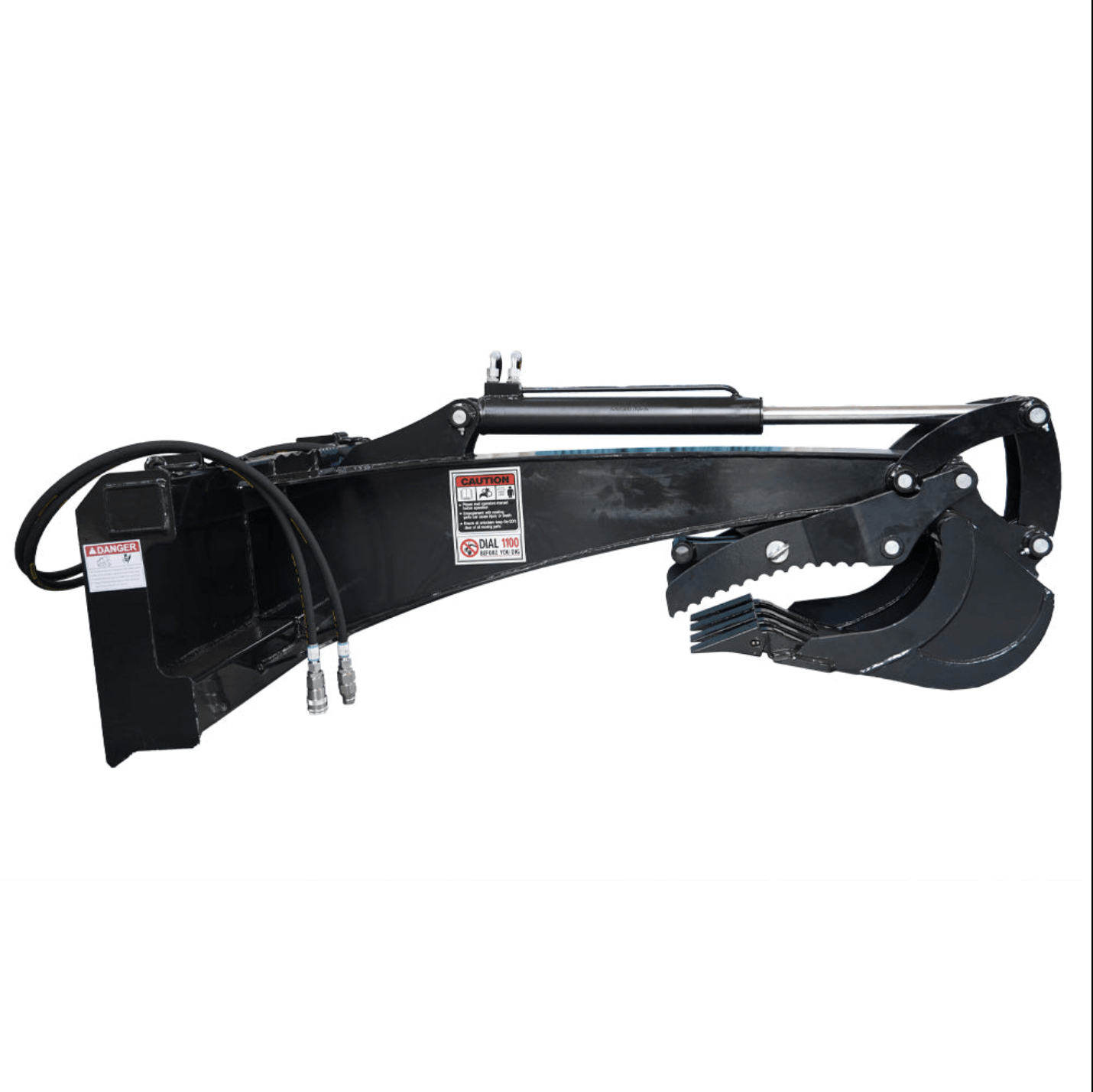 15" Skid Steer Backhoe Attachment, Heavy Duty Digger Bucket, Universal Mount Plate