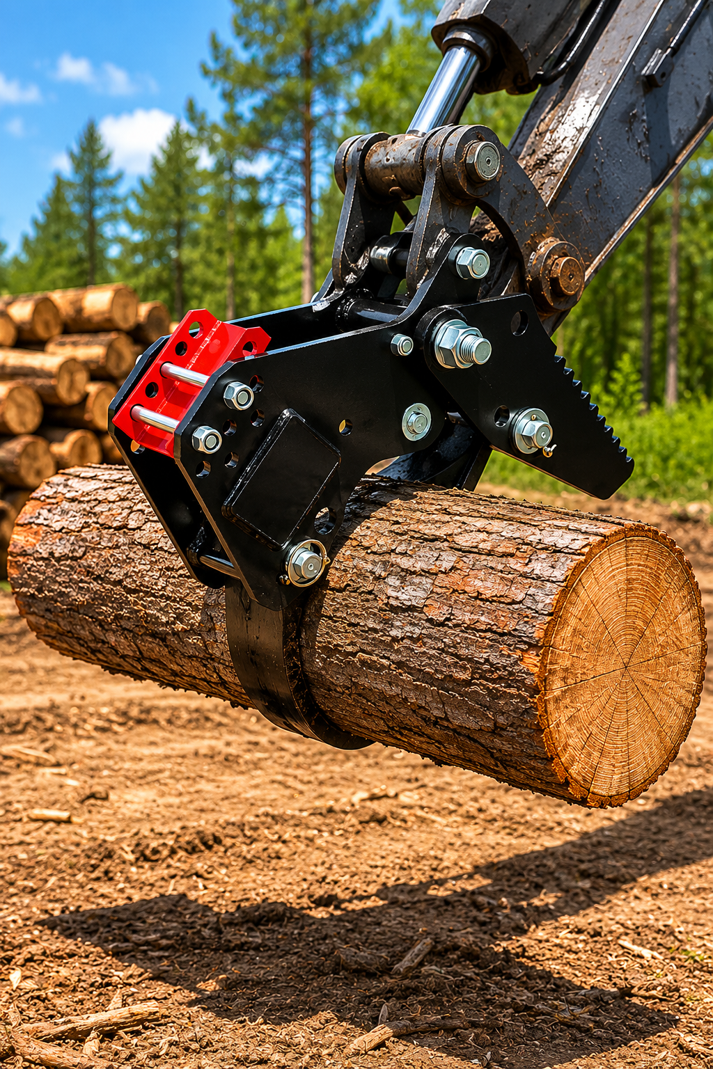 Backhoe And Fronthoe Thumb Excavator