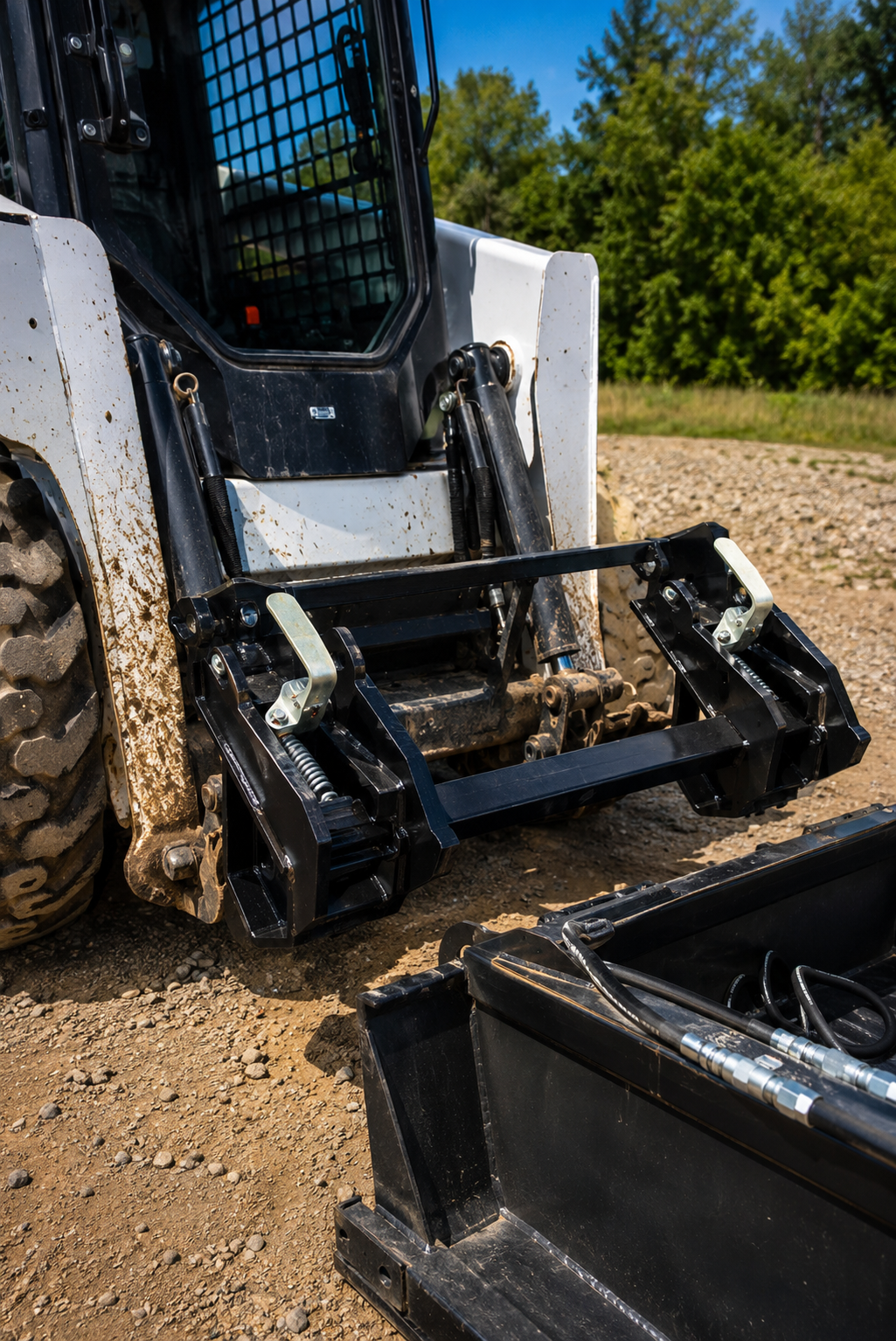attachMan Quick Tach Adapter Global EURO to Universal Skid Steer Style Mount - 1500kg Capacity