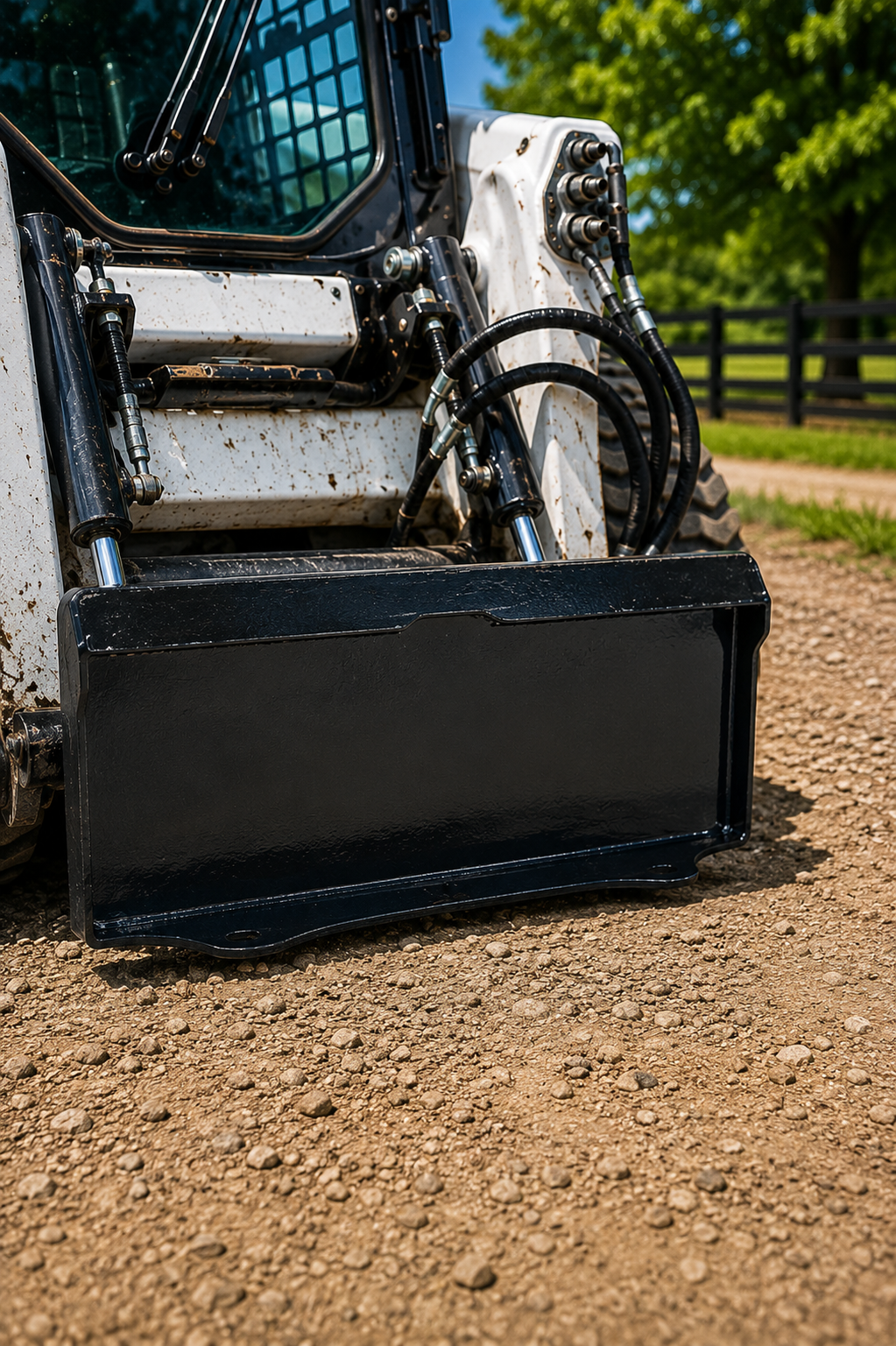 23.4" Universal Skid Steer Weld-on Mount Plate - 1/4" Thick Heavy Duty Steel