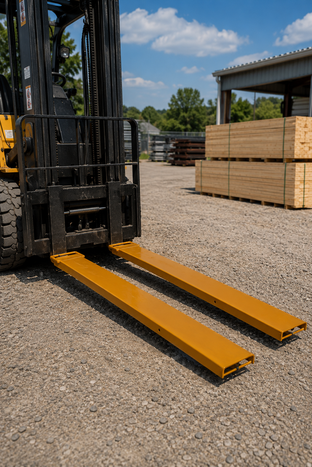 72" Pallet Fork Extensions - Fits up to 5.5" Wide Forks - High Tensile Steel