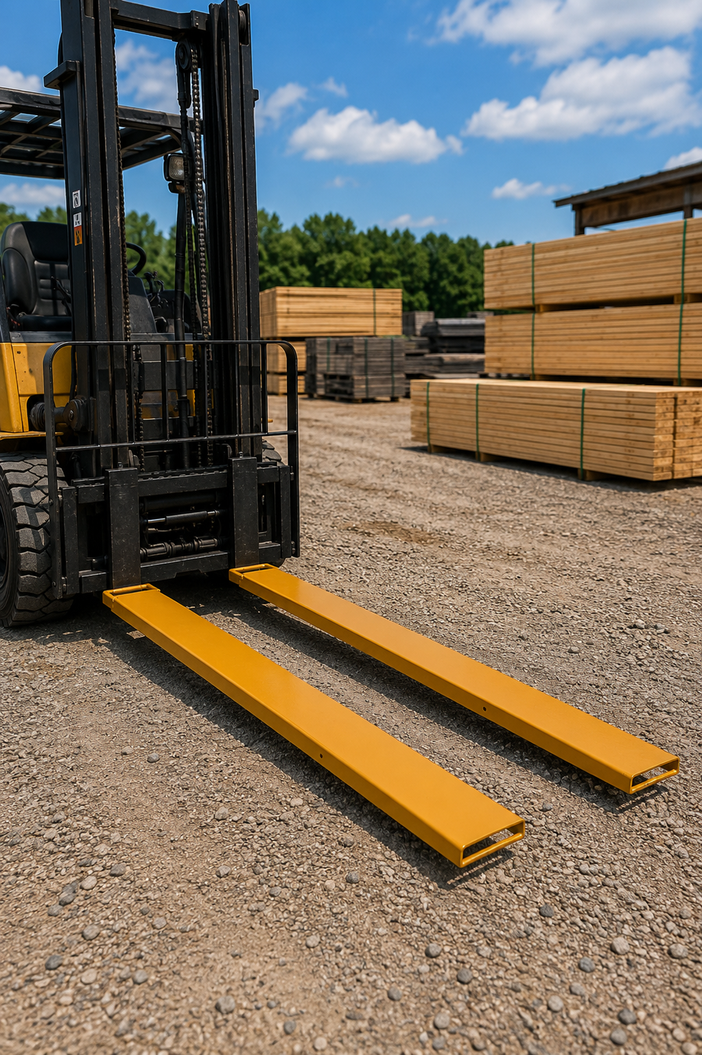 attachMan 83" Pallet Fork Extensions - Fits up to 4.5" Wide Forks - Heavy Duty High Tensile Steel