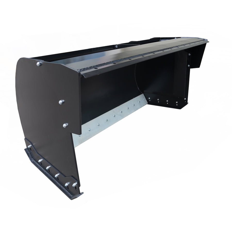 84" Heavy Duty Skid Steer Trip Edge Snow Pusher Attachment - Universal Quick Attach