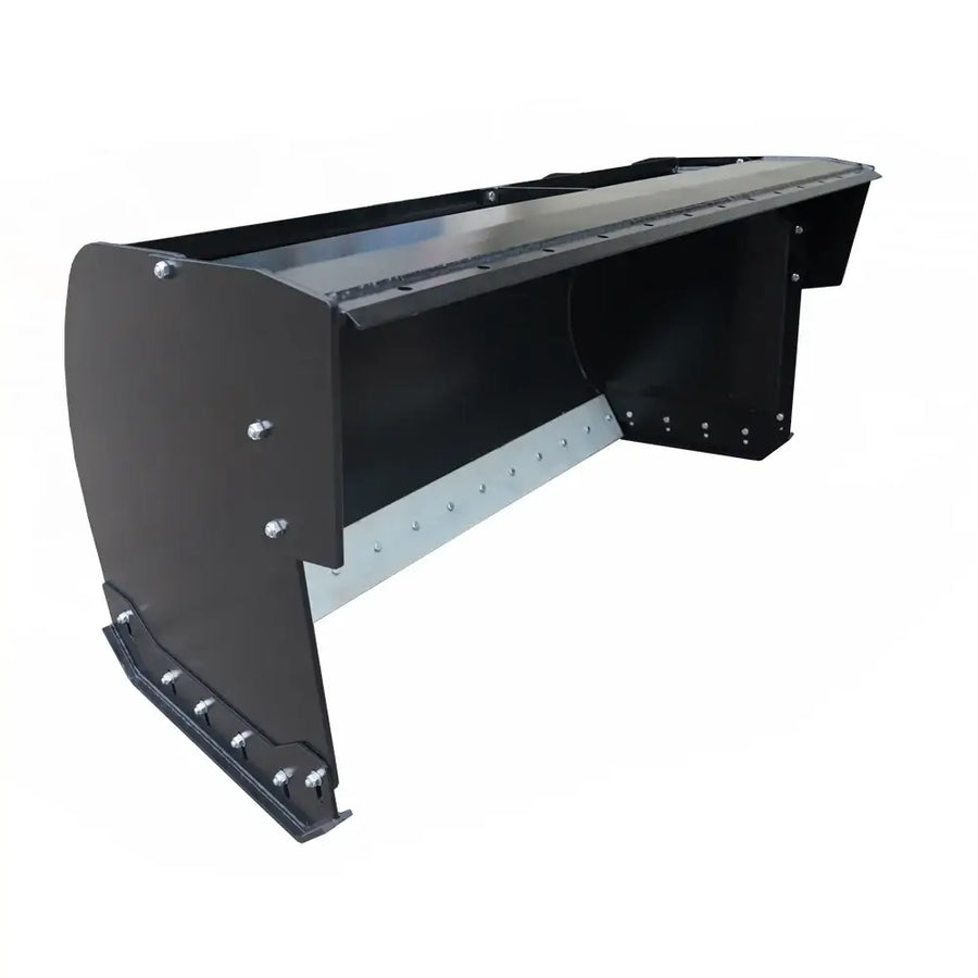 84" Heavy Duty Skid Steer Snow Pusher with Trip Edge, Universal Quick Attach