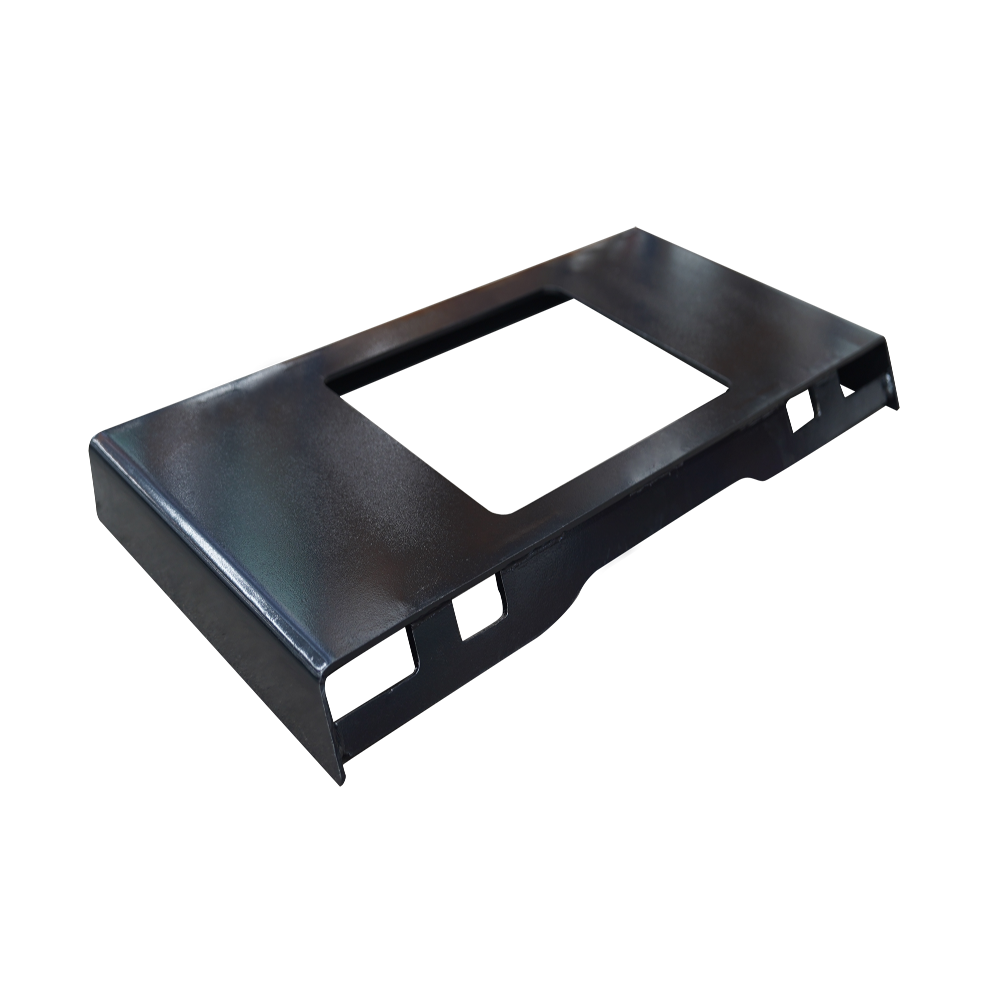 attachMan 35.8" Universal Skid Steer Weld-on Mount Plate with Window - 1/4" Thick Steel