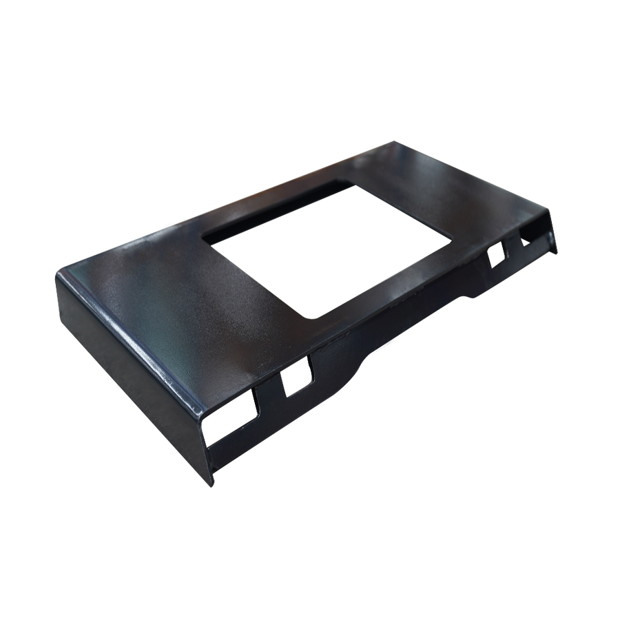 attachMan 35.8" Universal Skid Steer Weld-on Mount Plate with Window - 1/4" Thick Steel