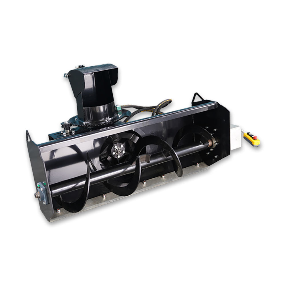 48" Mini Track Loader Hydraulic Snow Blower Attachment - 23.4" Universal Mount