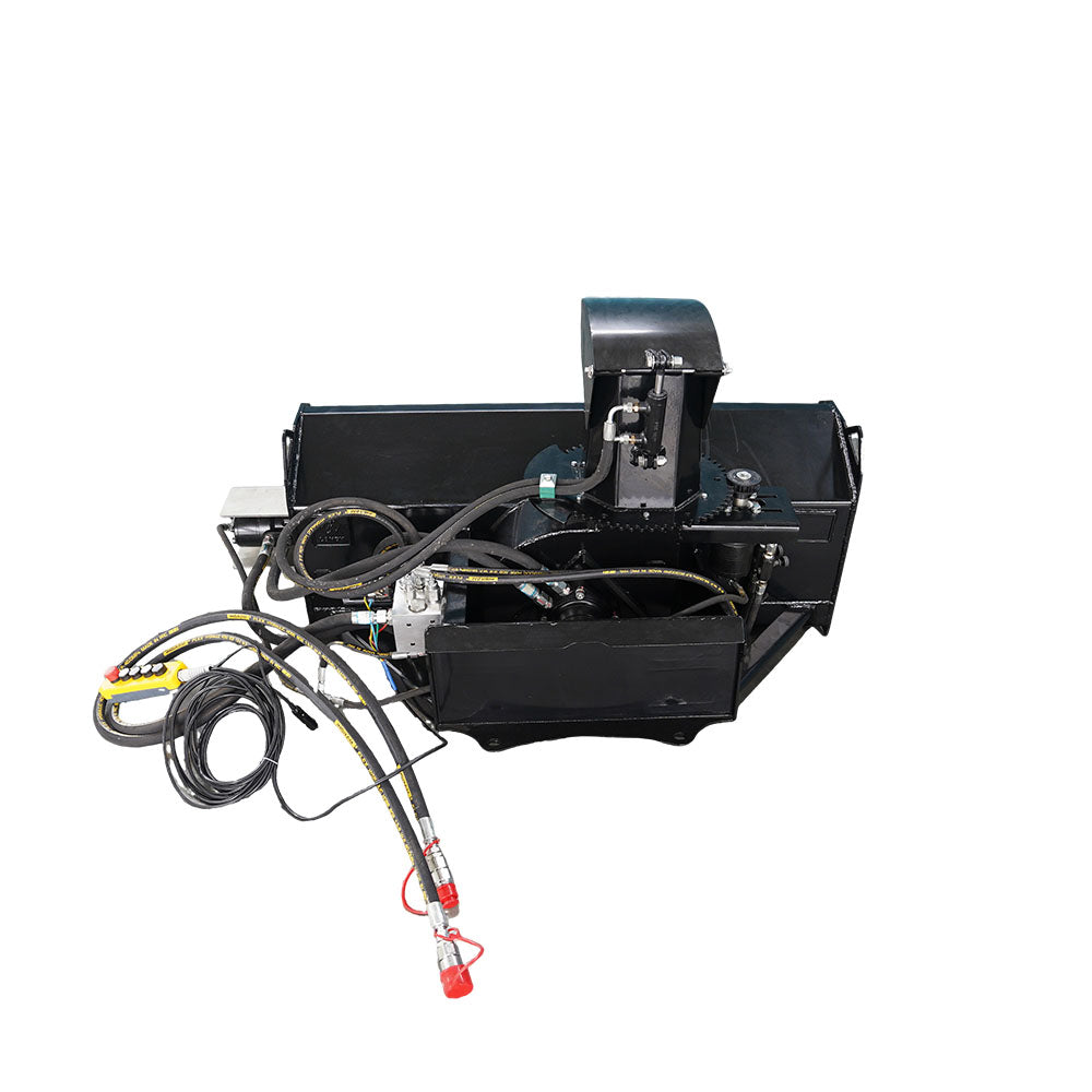 48" Mini Track Loader Hydraulic Snow Blower Attachment - 23.4" Universal Mount