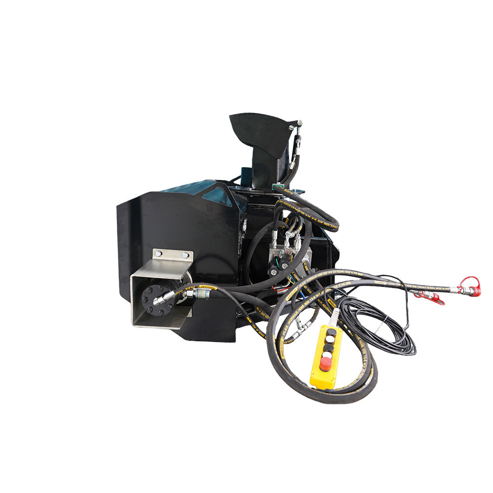 48" Mini Track Loader Hydraulic Snow Blower Attachment - 23.4" Universal Mount