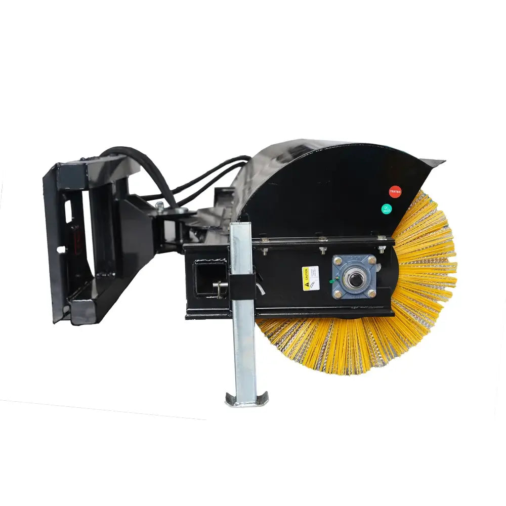 72" Hydraulic Angle Broom Sweeper for Skid Steer, Standard Flow, Bi-Directional