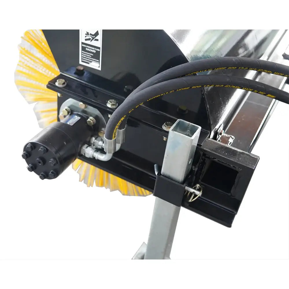 72" Hydraulic Angle Broom Sweeper for Skid Steer, Standard Flow, Bi-Directional