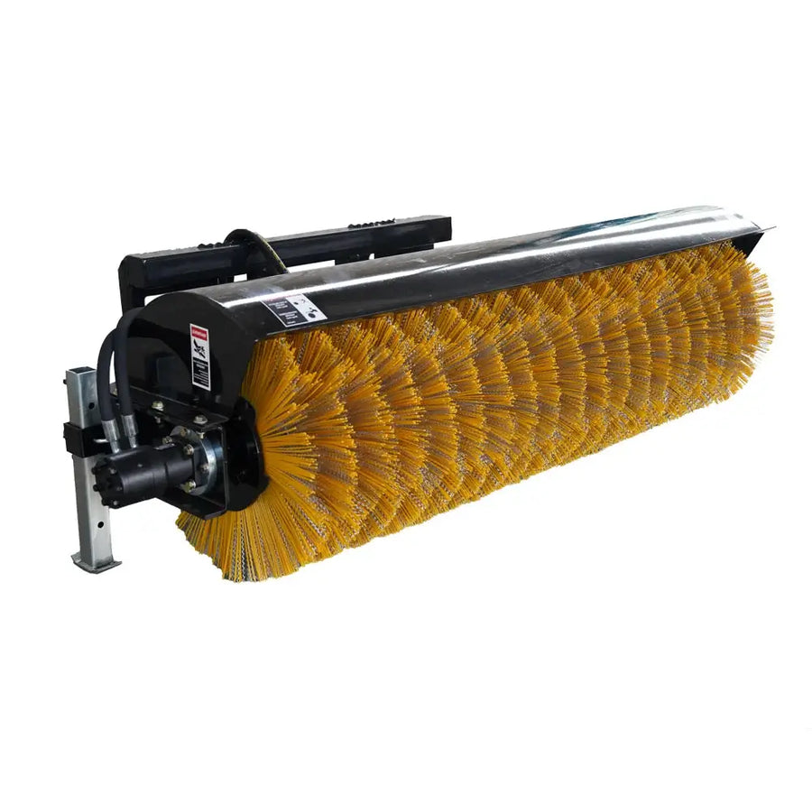 72" Hydraulic Angle Broom Sweeper for Skid Steer, Standard Flow, Bi-Directional
