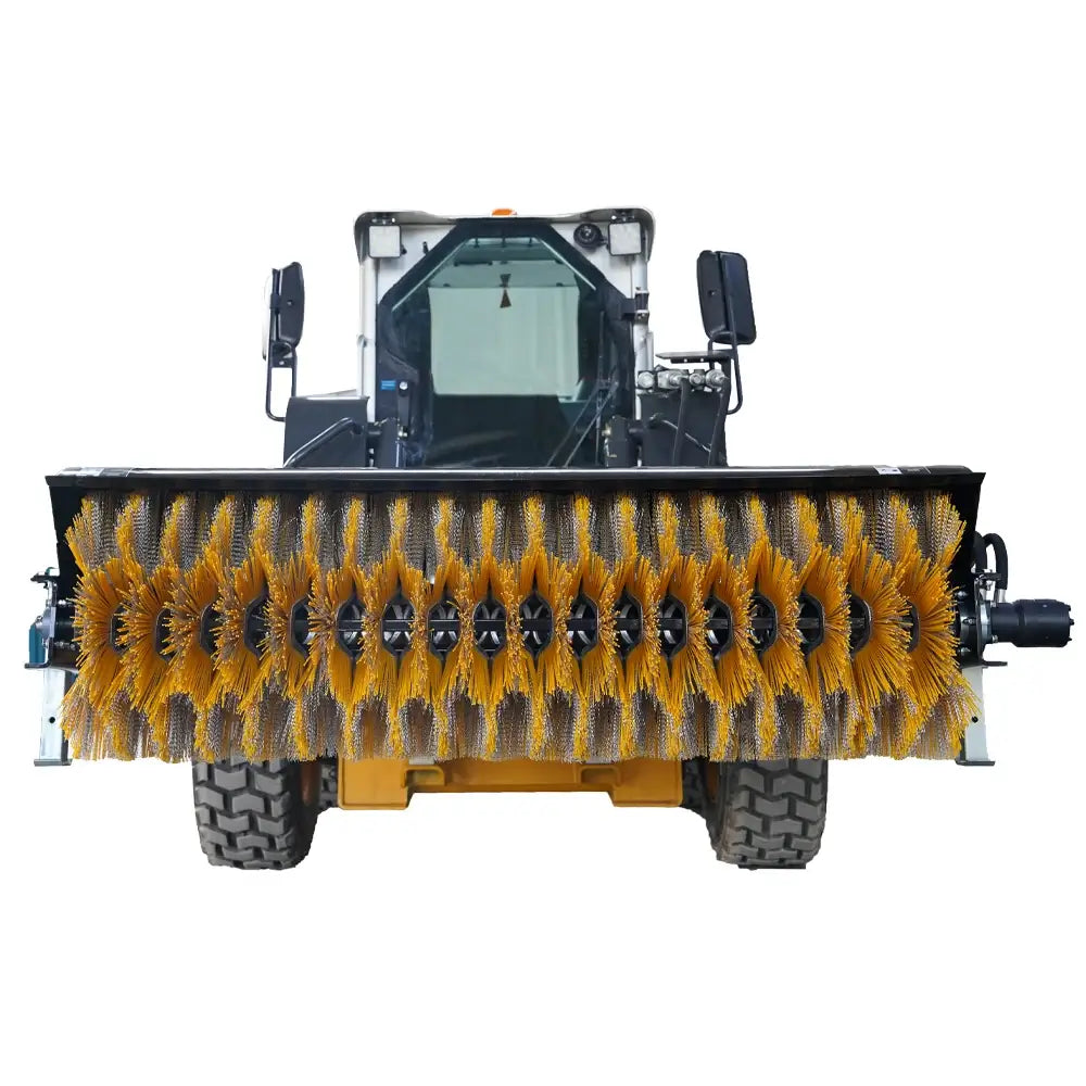 72" Hydraulic Angle Broom Sweeper for Skid Steer, Standard Flow, Bi-Directional