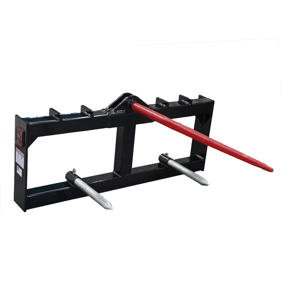 49'' Hay Spear Skid Steer Quick Tach