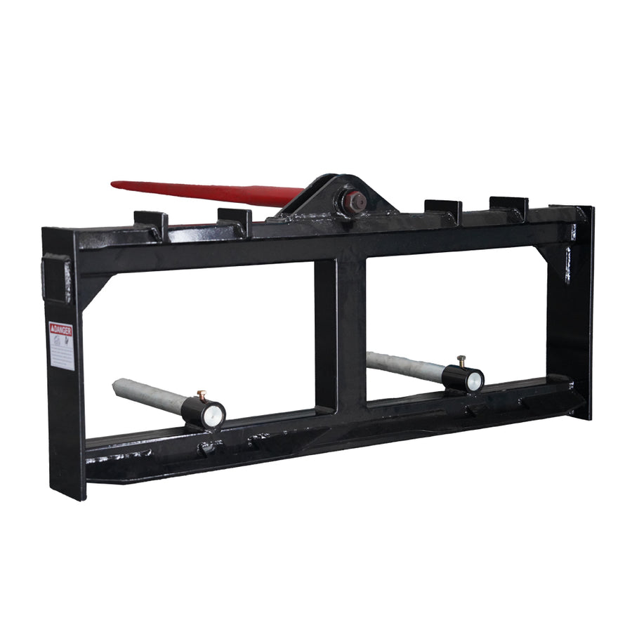 49" Skid Steer Hay Spear Attachment - 3,000 lbs Capacity - Universal Quick Tach