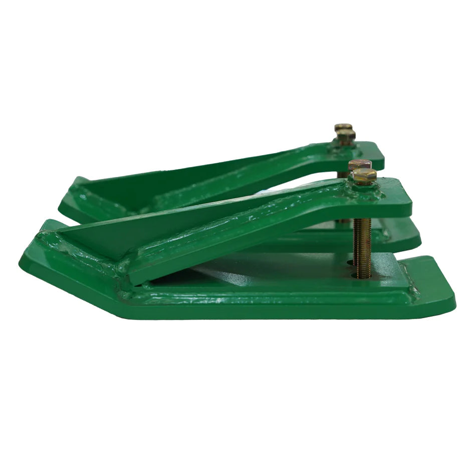 Tractor Bucket Protector, 2pcs Edge Protector, 11" Long Turf Tamer Skid Protector, Heavy Duty Steel Bucket for Removal, Spreading Gravel, L-shaped Socket Wrench