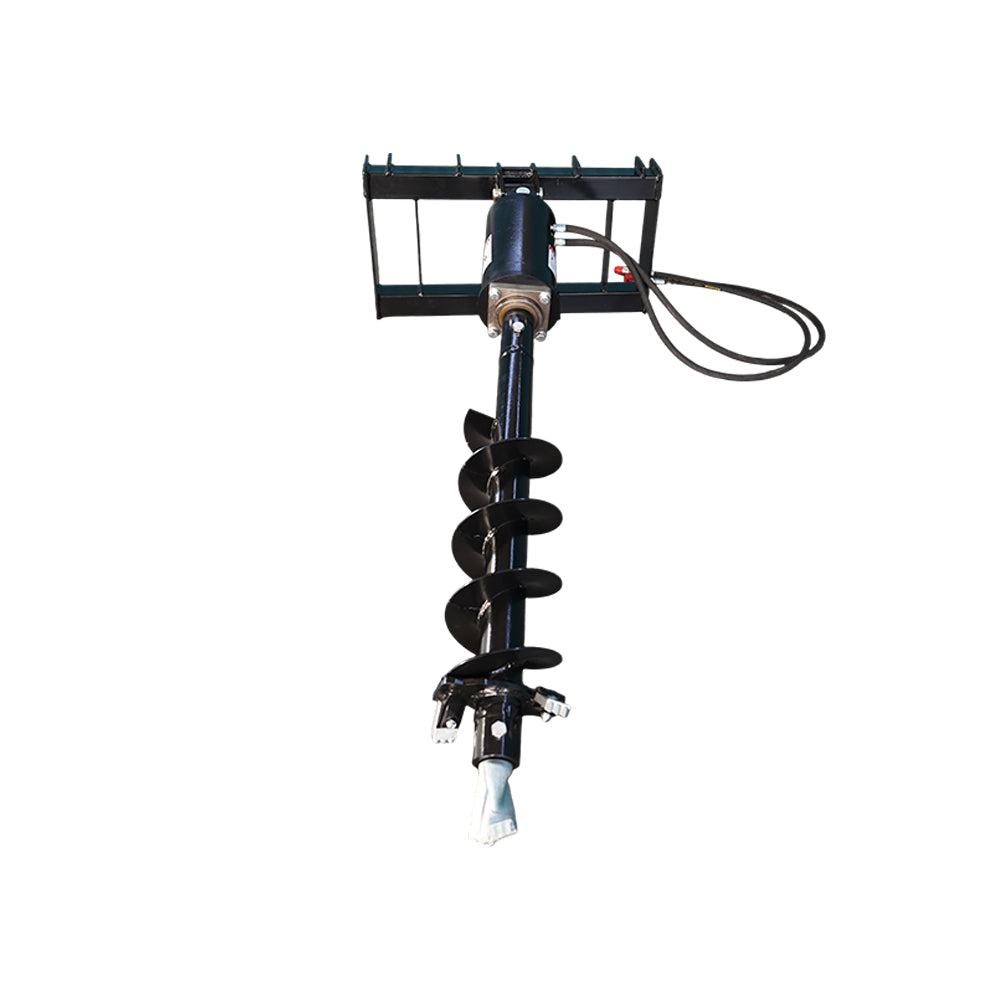 attachMan 9" Compact Wheel Loader Post Hole Auger Drive Attachment - Planetary Gear Drive