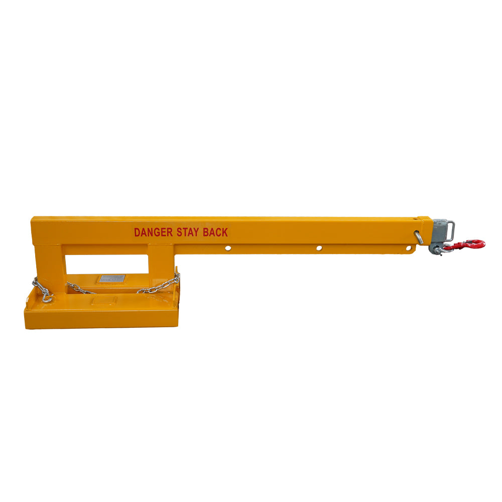 attachMan 5500lb Capacity Forklift Long Mobile Crane Lifting Hoist Jib Boom - FJL2.5 Model