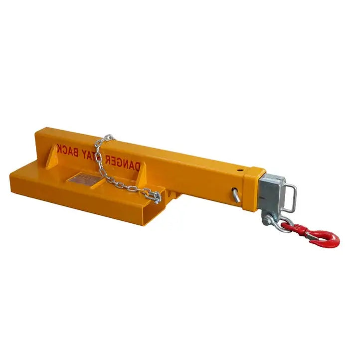 9900 lb Forklift Jib Boom, Heavy-Duty Short Mobile Crane Attachment, FJCS45