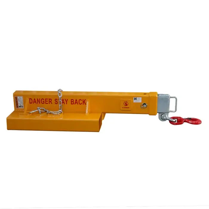 9900 lb Forklift Jib Boom, Heavy-Duty Short Mobile Crane Attachment, FJCS45