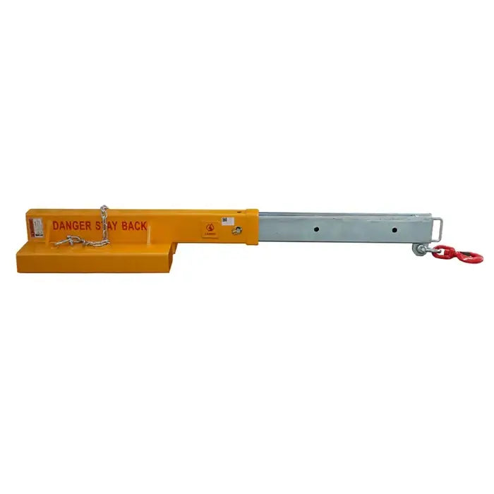 9900 lb Forklift Jib Boom, Heavy-Duty Short Mobile Crane Attachment, FJCS45