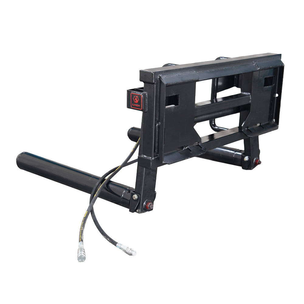 attachMan Skid Steer Heavy Duty Hydraulic Bale Lifter - Round or Square Bale Handler Attachment