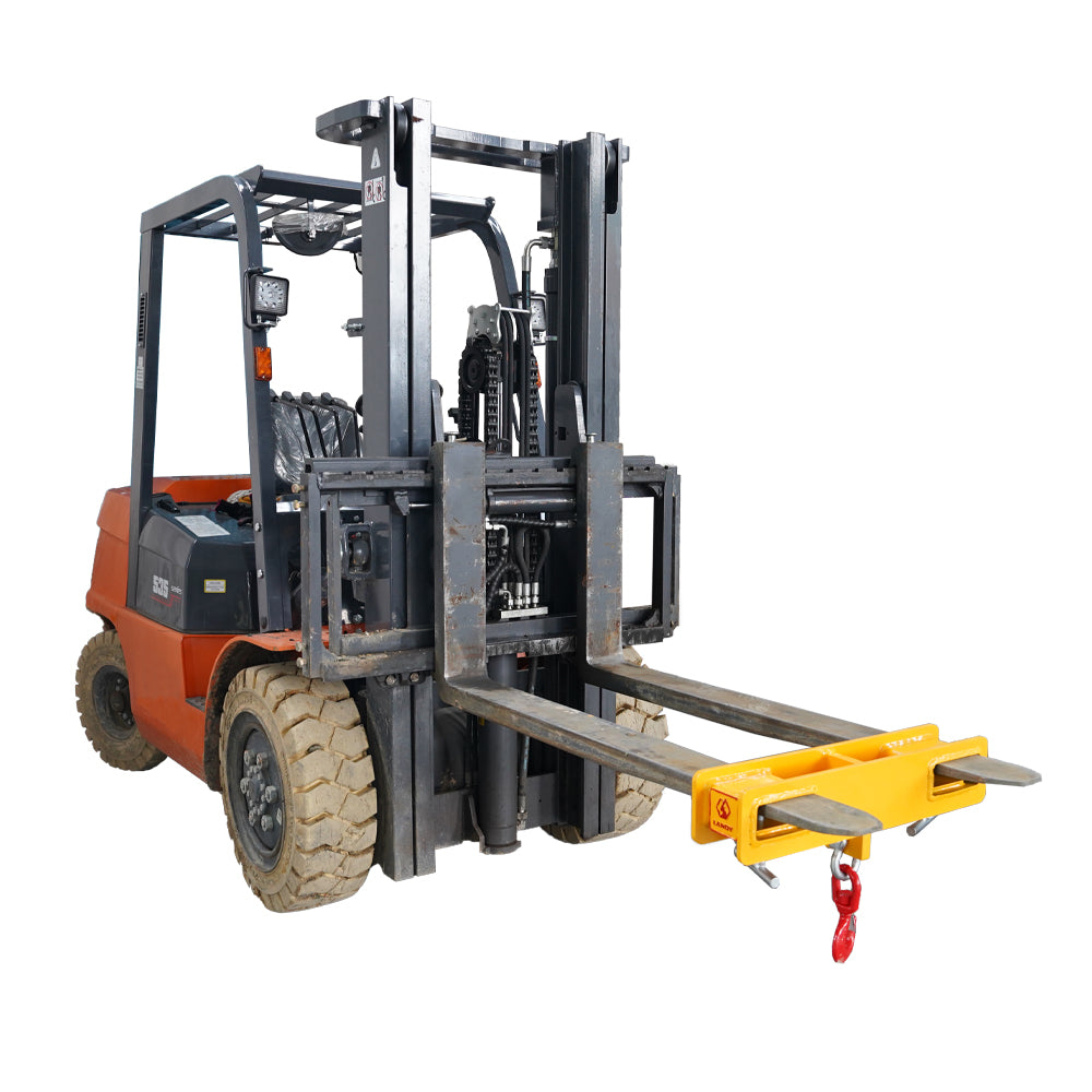 attachMan 4000 lbs Capacity Forklift Lifting Hoist Hook - Heavy Duty Mobile Crane Attachment
