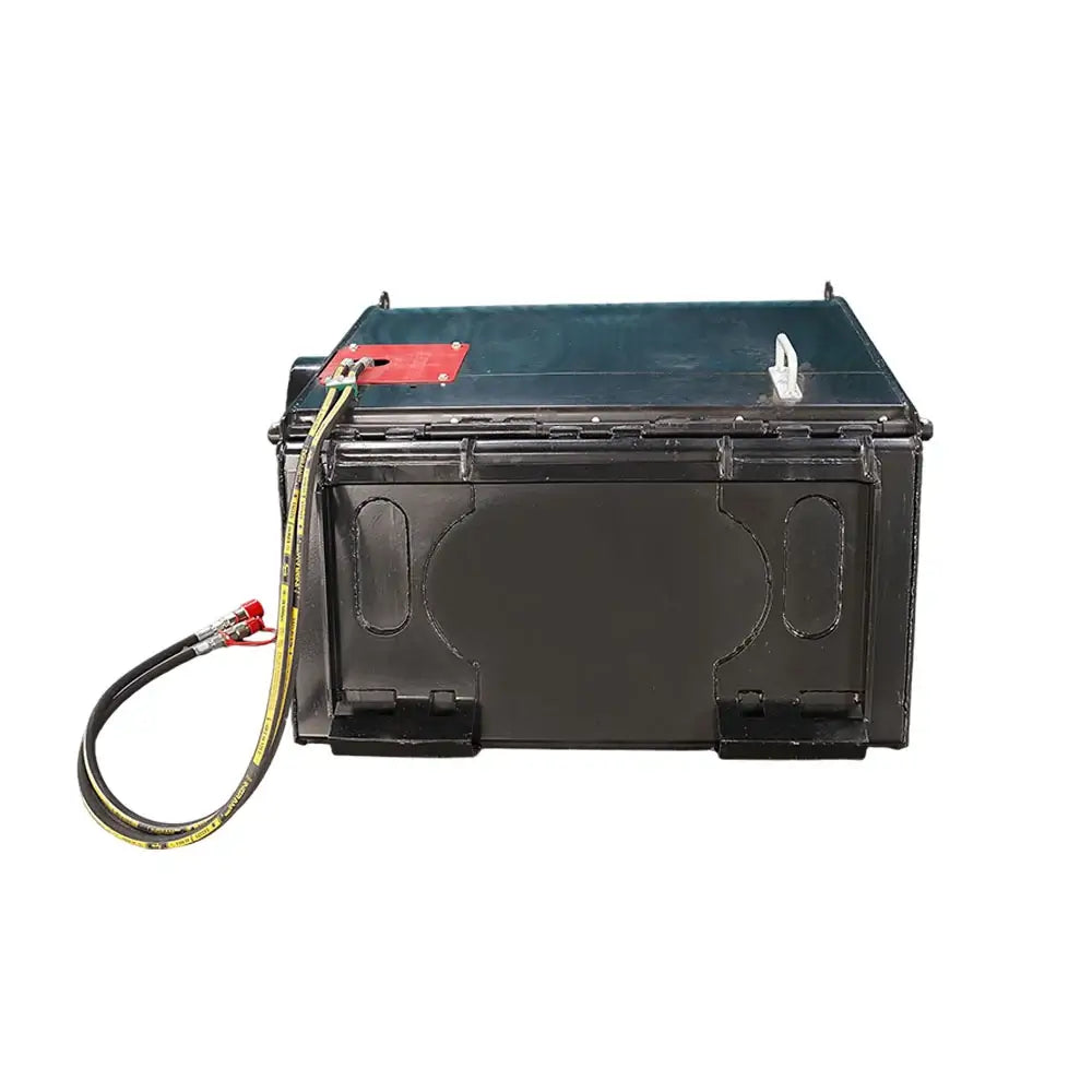 44" Hydraulic Pickup Box Broom Sweeper for Small Skid Steer, Universal Quick Attach