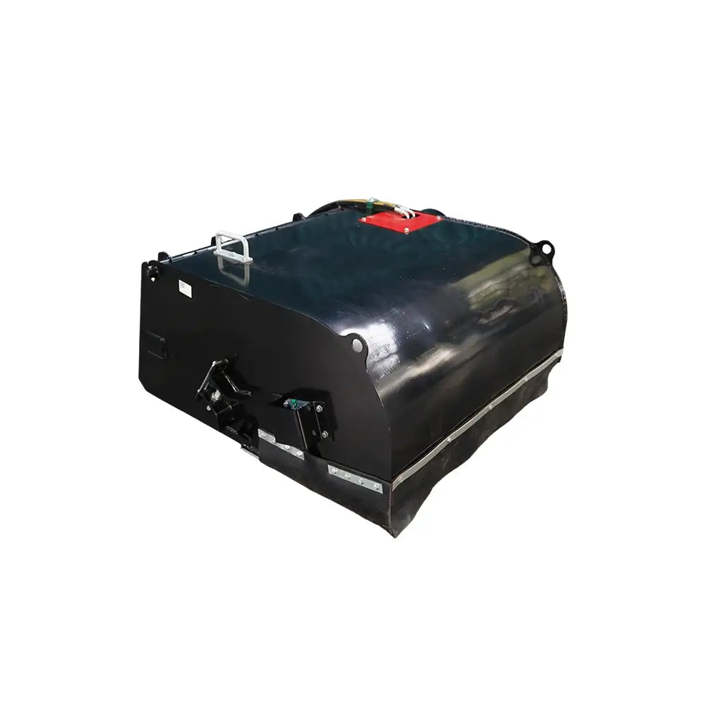 44" Hydraulic Pickup Box Broom Sweeper for Small Skid Steer, Universal Quick Attach