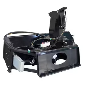 72" Skid Steer Direct-Drive Hydraulic Snow Blower Attachment, Universal Quick Attach