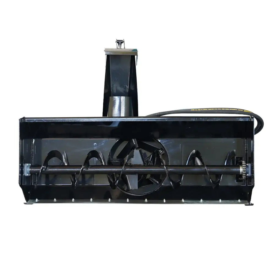 72" Skid Steer Direct-Drive Hydraulic Snow Blower Attachment, Universal Quick Attach