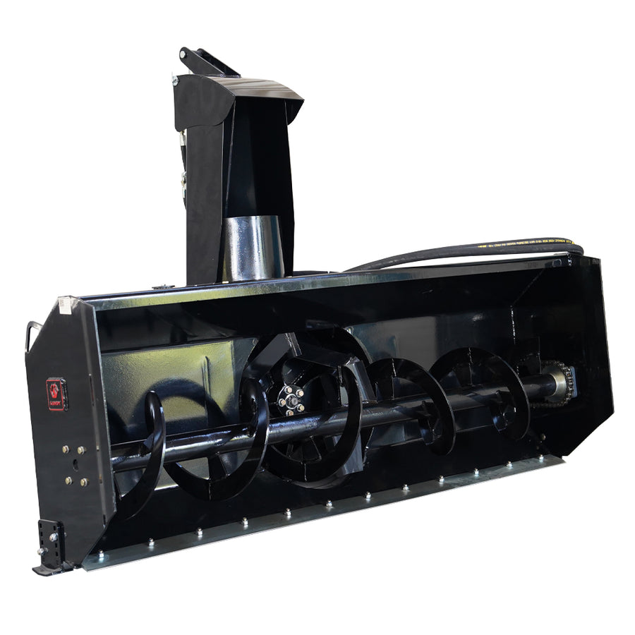 72" Skid Steer Hydraulic Mounted Snow Blower , Direct Drive Hydraulic Auger Snow Blower for Snow Removal and Debris Clearing
