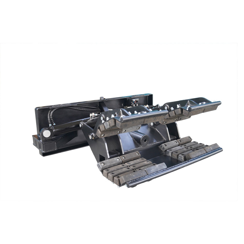 Skid Steer Double Cylinder Hydraulic Pole Setter & Rotating Pole Claw Attachment