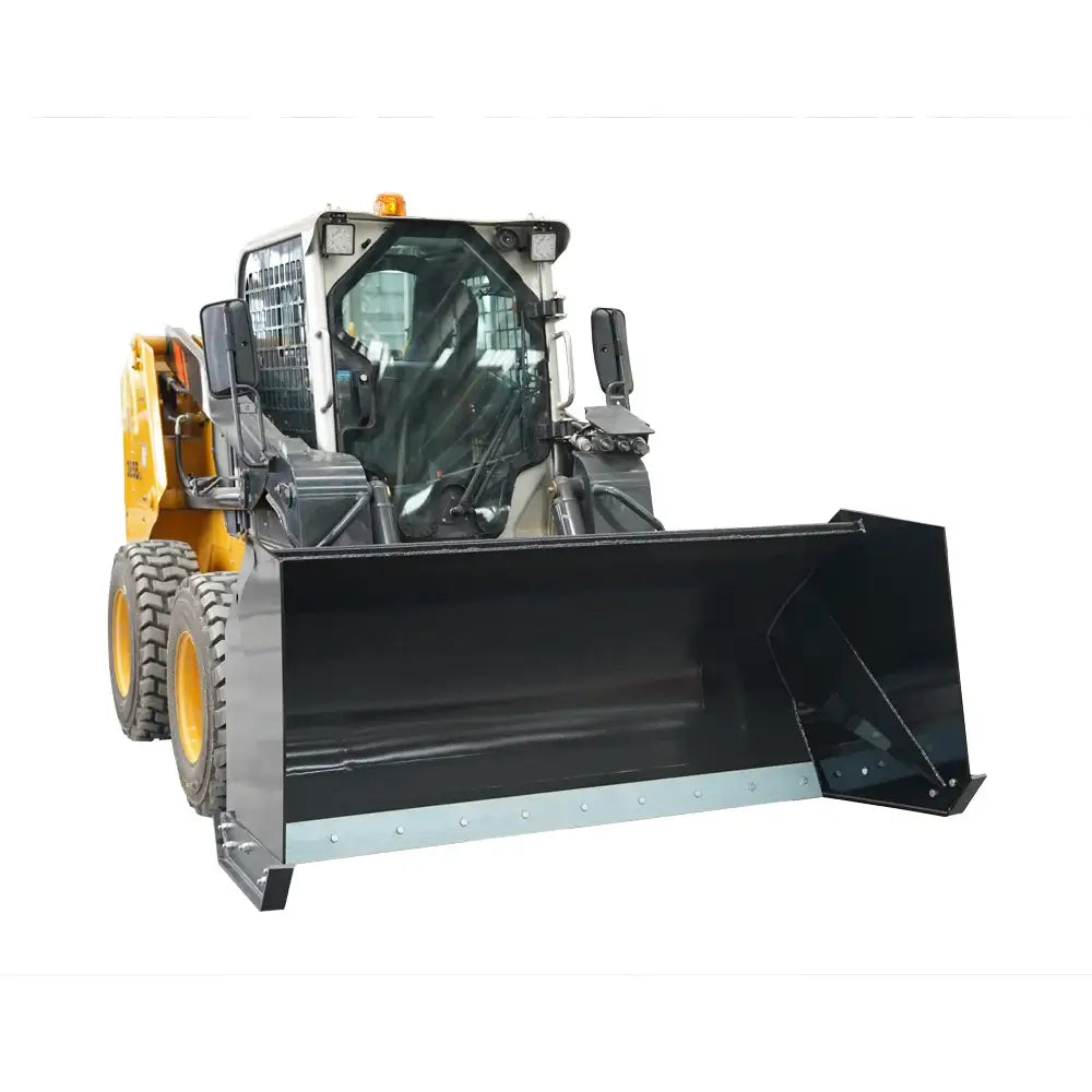Heavy-Duty Skid Steer Snow Pusher Attachment for Commercial Snow Removal & Cleanup